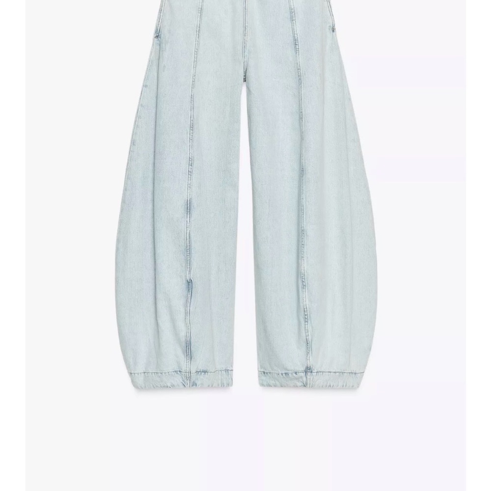 Light Blue Wide-Leg Women Jeans